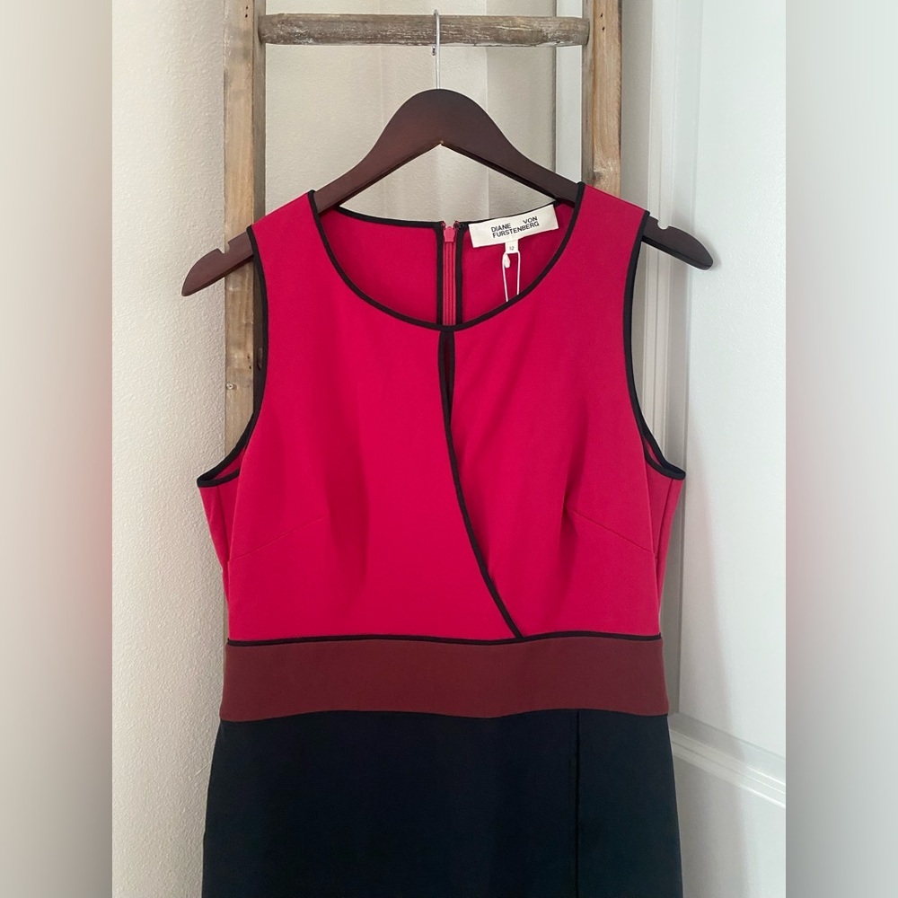 NWT - Diane Von Furstenberg - Bodice Mid Dress - Size 12 - Picture 2 of 5